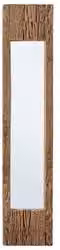 Specchio da parete Bizzotto RAFTER rettangolare in legno marrone stile rustico L: 120 cm, H: 25 cm