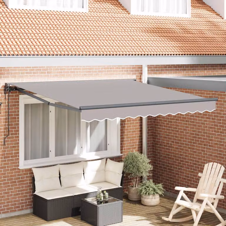 Maison Exclusive - Telaio per tenda da sole grigio chiaro 300 x 250 cm