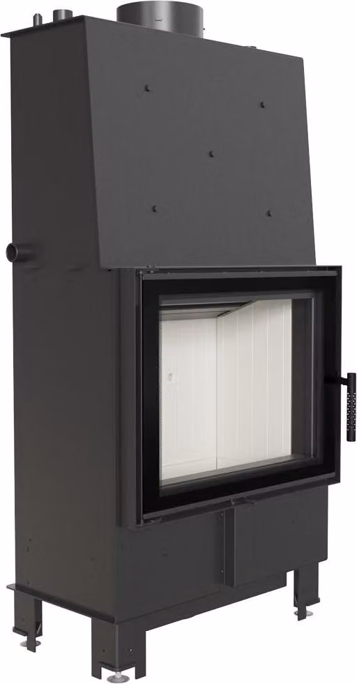 Inserto per caminetto con camicia d'acqua KRATKI LUCY 12 kW diametro 200 Set