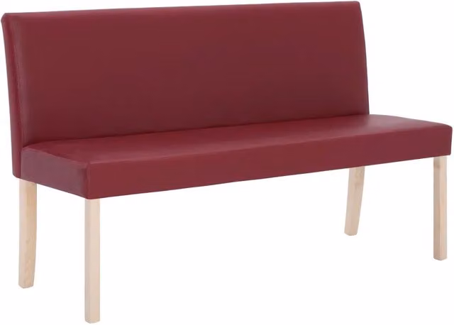 Panca 139,5 cm Rosso Vino in Similpelle