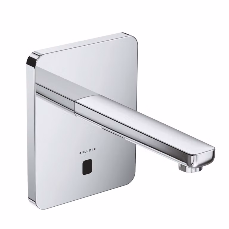 KLUDI ZENTA SL E Robinetterie de lavabo électronique, saillie 190mm, alimentation électrique ou par pile, chrome, 3850205, 3850205