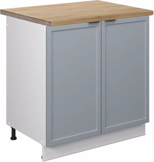 Mobile lavello cucina Fame-Line Blu-grigio chiaro/Bianco 80 cm, PL Rovere Vicco