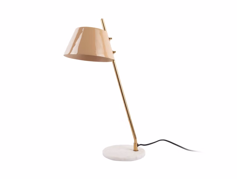 Leitmotiv - Lampada da tavolo Savvy - Marrone - 19x33x53cm Lampada da tavolo - Lampada da comodino, soggiorno, camera da letto