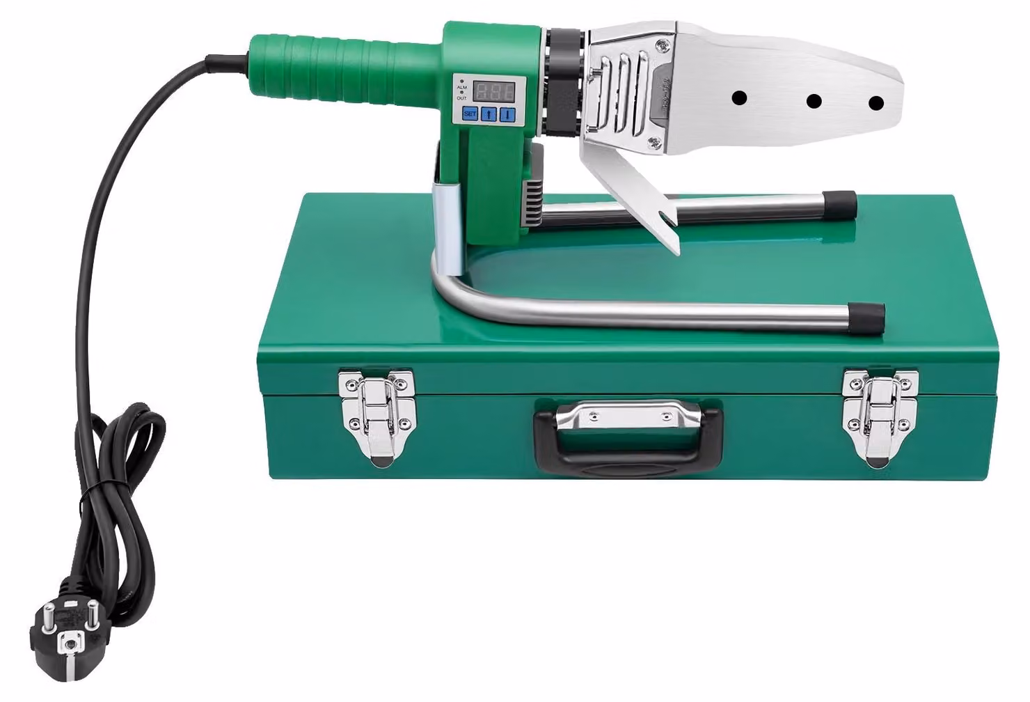 Saldatrice per tubi, 1500 W, 220 V, da appoggio, compatibile con PPR/PE/PP/HDPE/PPC, trazione del filo sottile