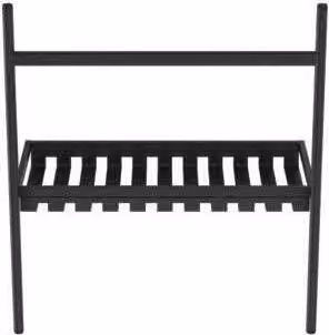 Consolle in metallo CONCA da terra 800x440 mm nero seta 800 x 440 mm nero seta