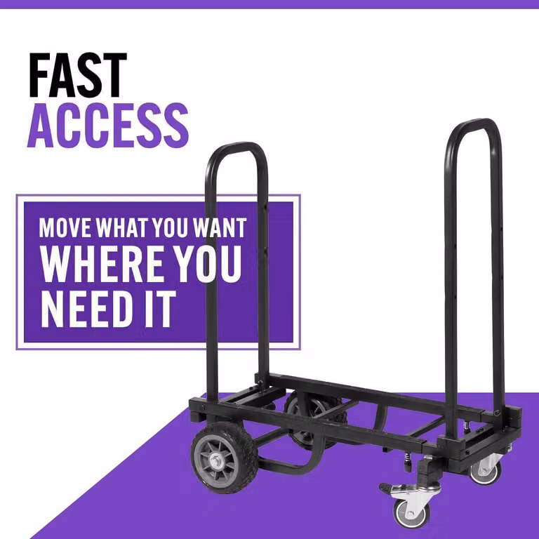 Carrello compatto per il trasporto – Carrello per attrezzature – Carrello multifunzione – Carrello con ruote – Carrello mobile – Struttura regolabile