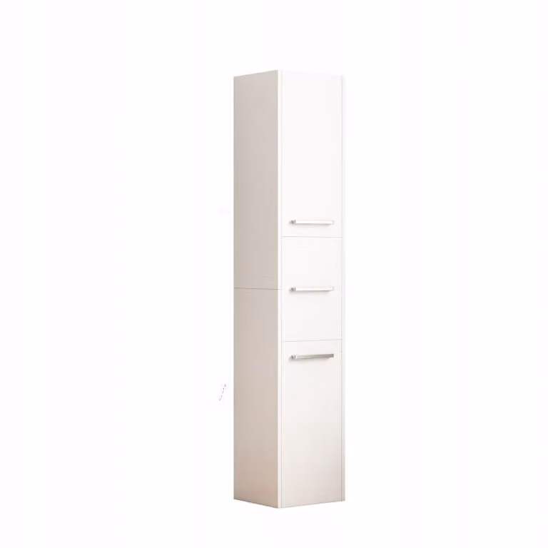 Libreria bianca moderna alta con 3 ante 170 cm