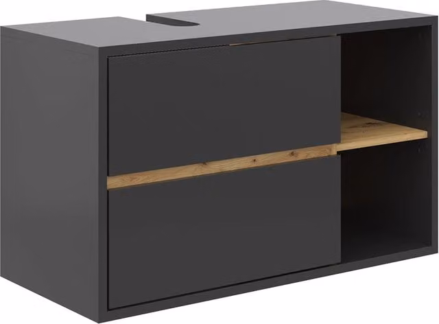 Mobile sottolavabo per bagno Viola Antracite 100 x 60 cm Vicco