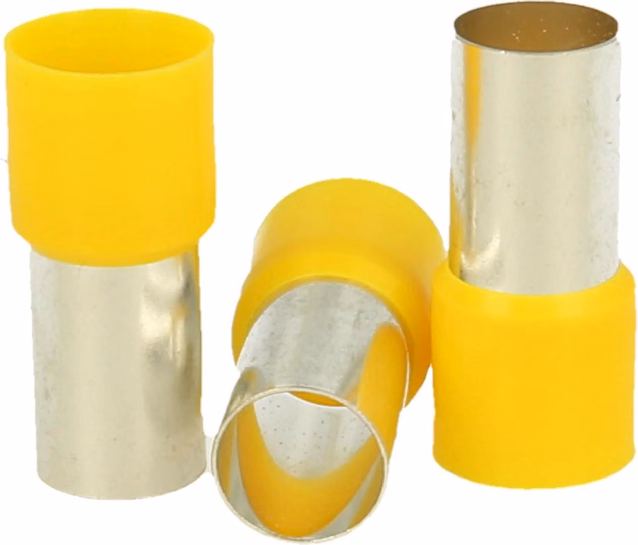 Capicorda DIN 46228 parte 4 isolati, dimensione N, codifica colore DIN sezione 70 mm² giallo - 1 pezzo
