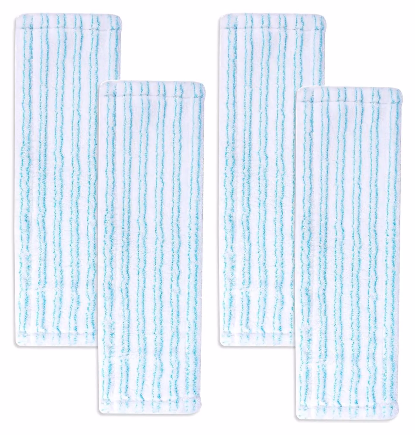 4 coperture per mop da 42 cm, in microfibra, per pavimenti duri