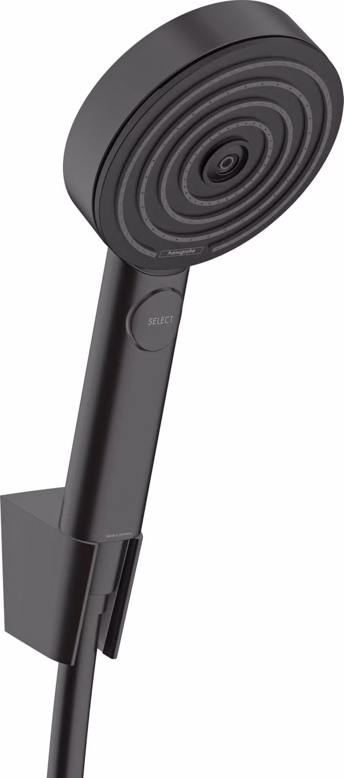 Set doccia Pulsify Select S, 3 getti, tecnologia EcoSmart, finitura nero opaco