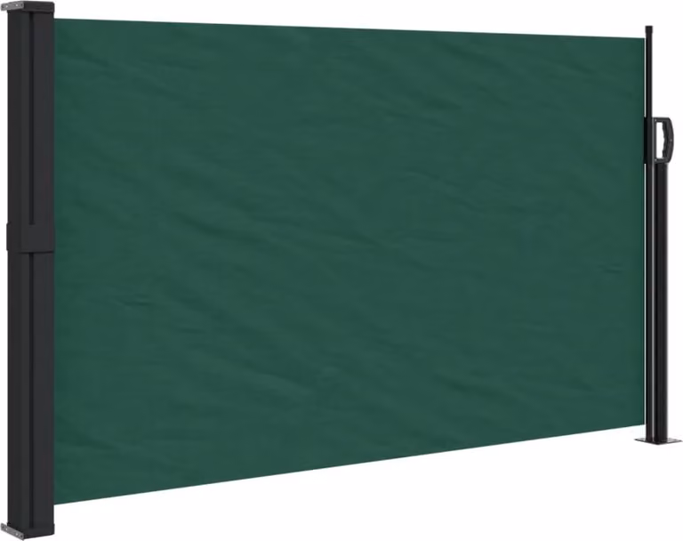 Tenda da Sole Laterale Retrattile Verde Scuro 117x300 cm