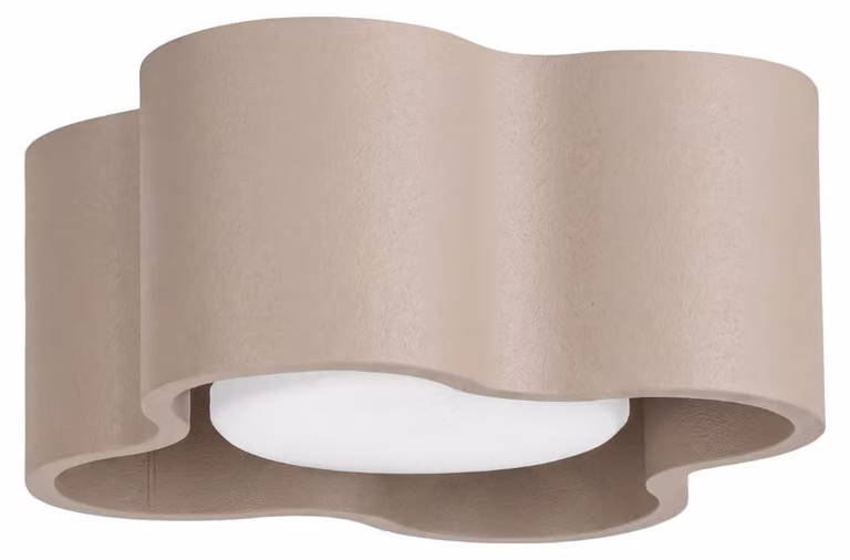 Plafoniera OVIO 1 tortora Gx53 1xGx53 10W alluminio 6x12x12cm Sollux Lighting