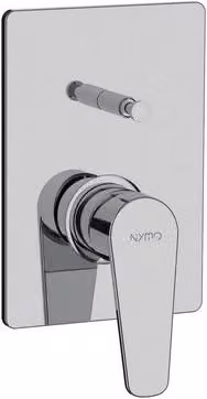 Rubinetto Miscelatore Monocomando Doccia Incasso con Deviatore Nymo Cromo e Cartuccia in Ceramica