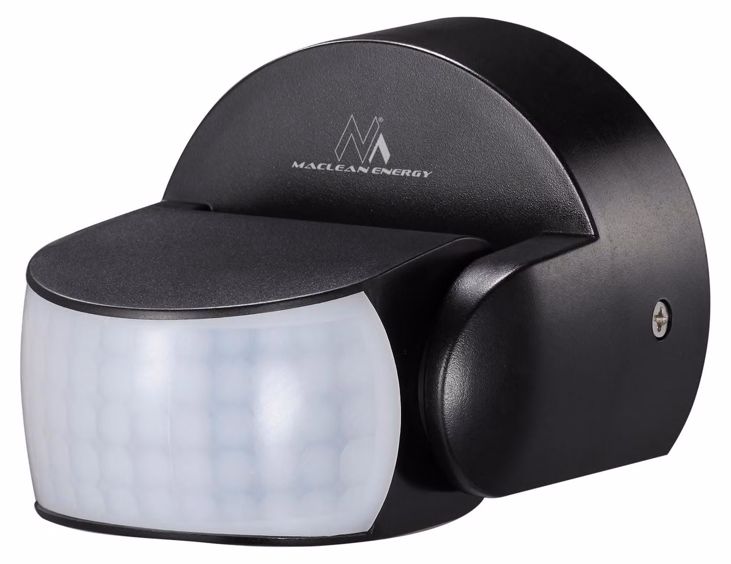 Sensore di movimento PIR, a infrarossi, grado di protezione IP65, colore nero, portata 12 metri, massima potenza supportata 600/1200W