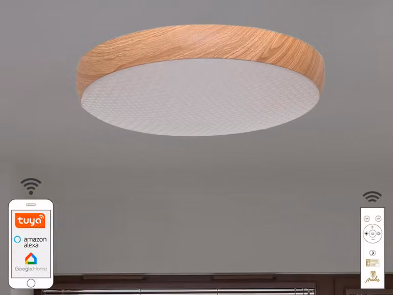 Lampada a soffitto LED OPAL, 48W, con telecomando e Wi-Fi - Modello LC942W