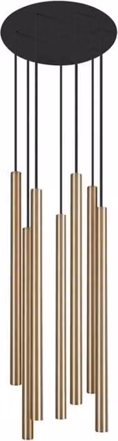 Lampadario a sospensione Nowodvorski Laser ottone 7xG9 Ø30