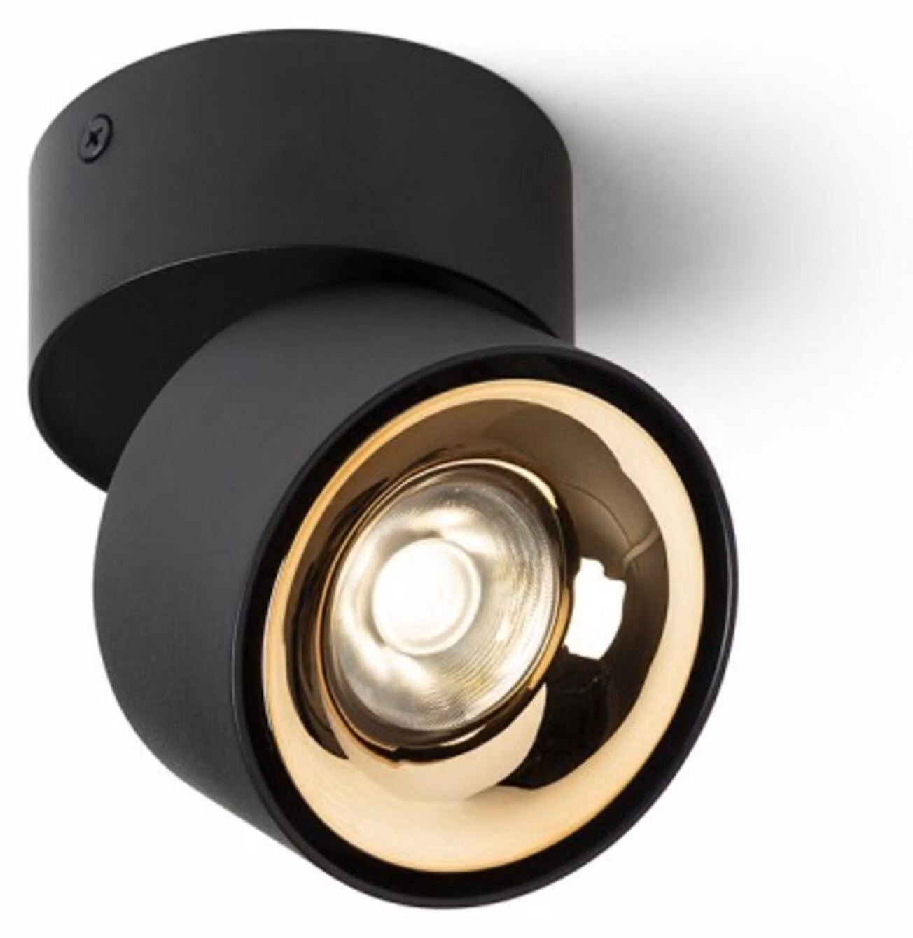 RED - DESIGN RENDL RENDL ALBANO LED a vista, nero/oro, 230 V, 5 W, 3000 K, R14426