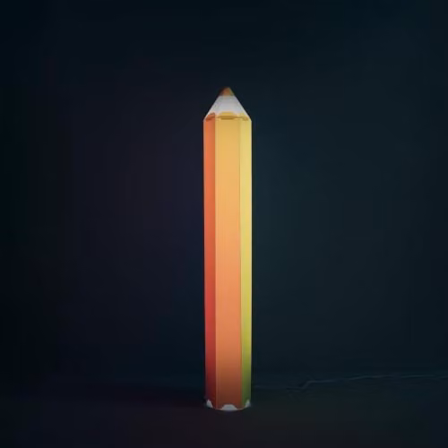 Piantana Moderna Polilux ® Grafica Arcobaleno 2 Luci E27
