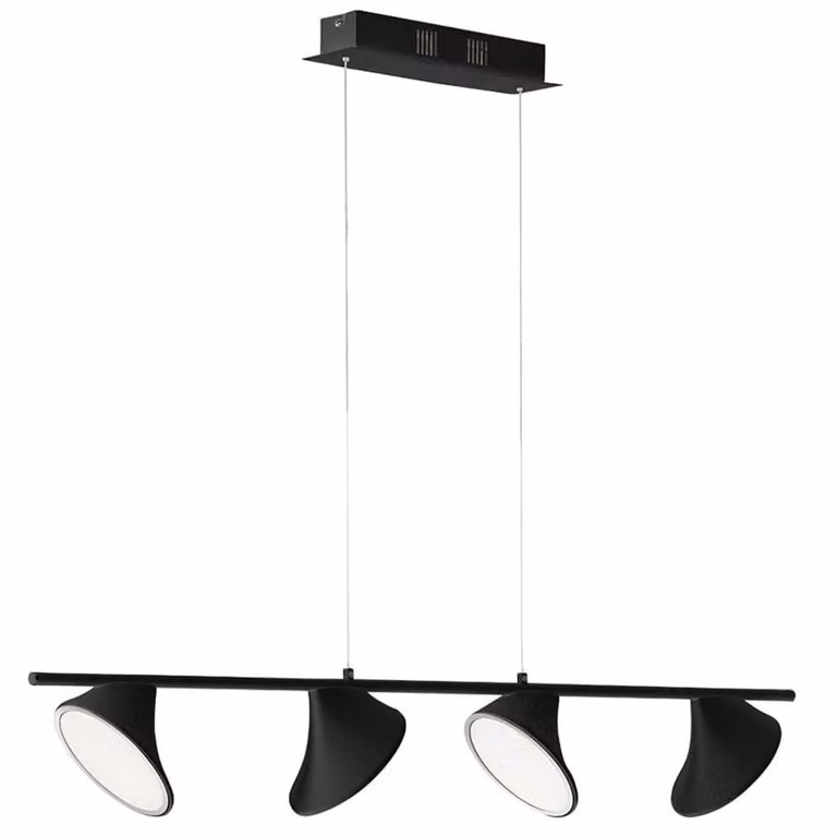 Lampada a sospensione LED Wofi Chara, colore nero