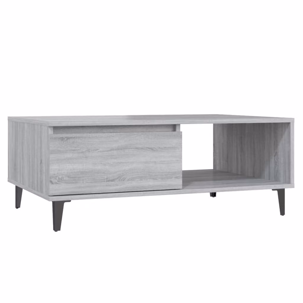 Tavolino da Salotto Grigio Sonoma 90x60x35 cm in Truciolato