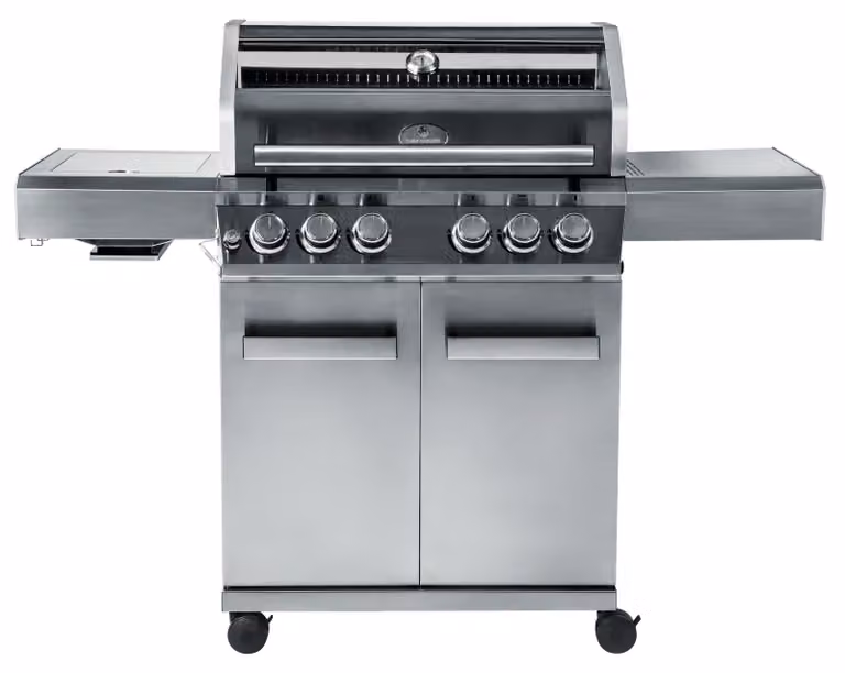 Barbecue a gas CHEF CUISINE Premium in acciaio inossidabile con 4+2 bruciatori