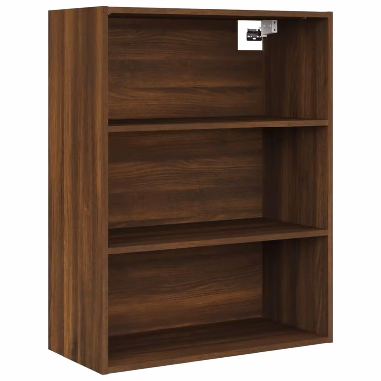 Armadietto Pensile a Parete Rovere Marrone 69,5x32,5x90 cm