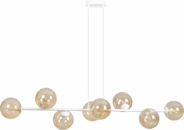 Lampadario Emibig 8xE14 40W ROSSI 8 WH/MIODOWY 879/8