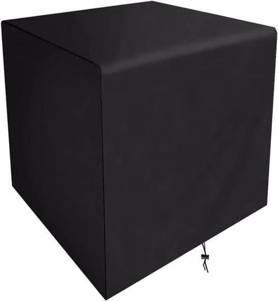 Set da giardino per esterni - Tavolo rettangolare - Impermeabile - 80 x 60 x 110 cm - Adatto per l'esterno - Ideale per balconi - Resistente al vento - Realizzato in poliestere - Perfetto per il giardino - Colore: grigio.