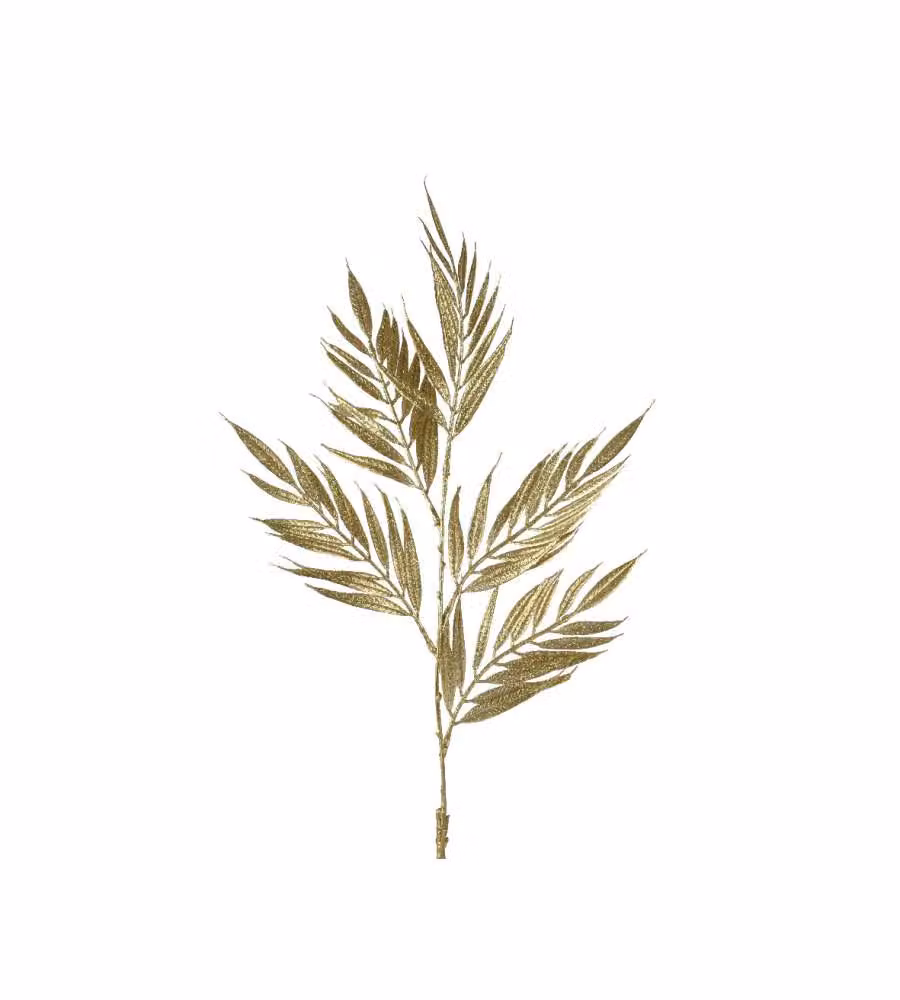 Decoris Ramo con Foglie Oro - Decorazione Natalizia 16x2x82 cm