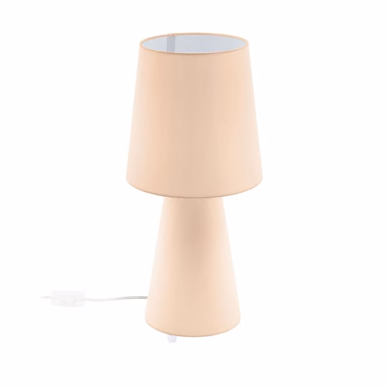 EGLO 97567 CARPARA lampada da tavolo albicocca pastello 2xE27