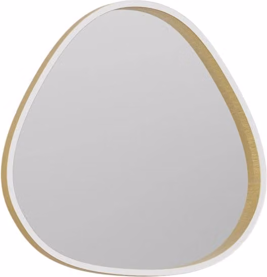 Ecaris A/P Applique a Parete Led 30W Biemissione con Specchio Antiappannamento e Touch CCT 3000K/4000K Finitura Oro Spazzolato - Gealuce