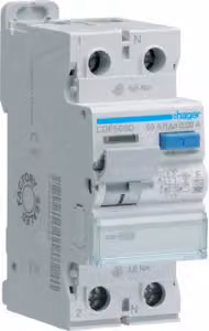 Interruttore differenziale Hager 2P 10kA 63A 30mA tipo F CDF563D