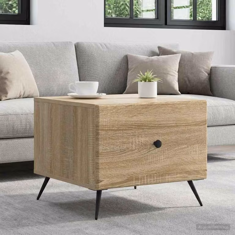 Maison Exclusive - Tavolino in rovere Sonoma 49 x 50 x 40 cm, materiale a base di legno