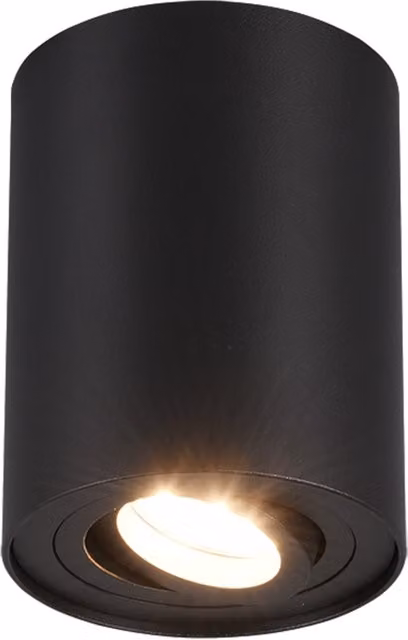 Plafoniera Cookie Trio Trio Leuchten nera in metallo con LED luce bianca calda e design moderno regolabile