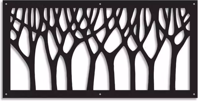 Pannello in PVC traforato Signorbit BOSCO parasole colore nero L: 98 cm, H: 198 cm