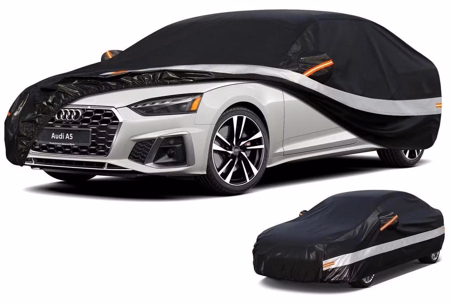 Copertura per auto, 10 strati, 100% impermeabile, colore nero, per modelli Audi A5 S5 RS5 Sportback, Cabrio, Coupé, Limousine (dal 2007 al 2025)