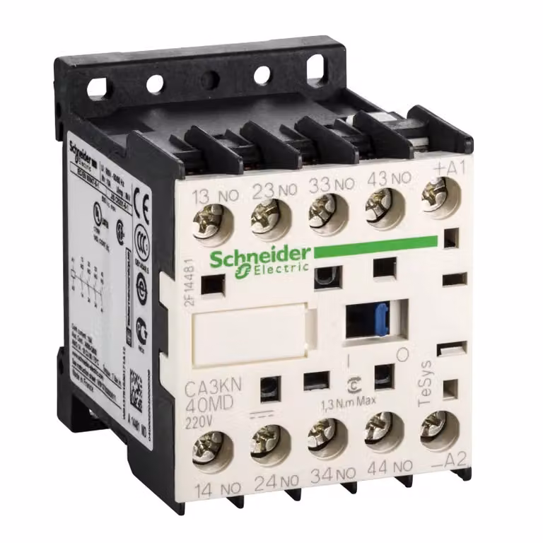 Contattore ausiliario Schneider Electric, 4S, 220V DC CA3KN40MD