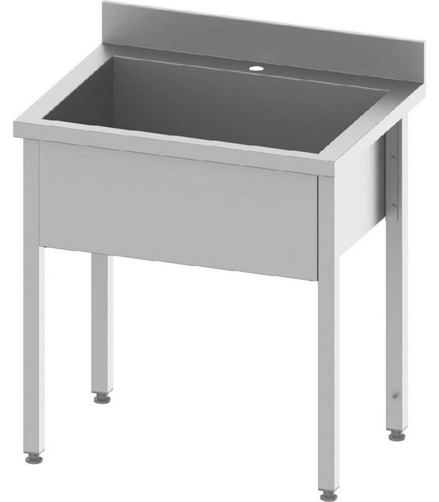 Lavello da piano ECO, 1 vasca, 300 mm, 800x600 - con sifone