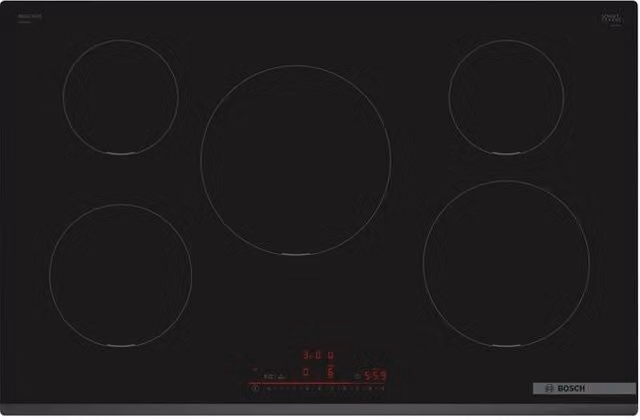 Bosch PIV831HB1E Serie 6 Piano cottura a induzione da 80 cm con 5 zone, Wi-Fi Home Connect, colore Nero