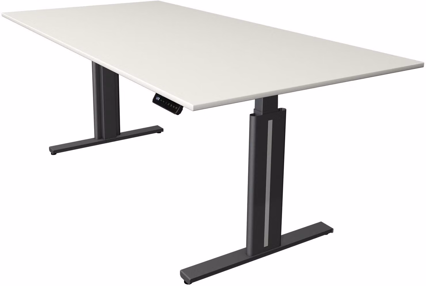 Kerkmann 3241 Kerkmann Move 3 elegant höhenverstellbarer Schreibtisch weiß rechteckig