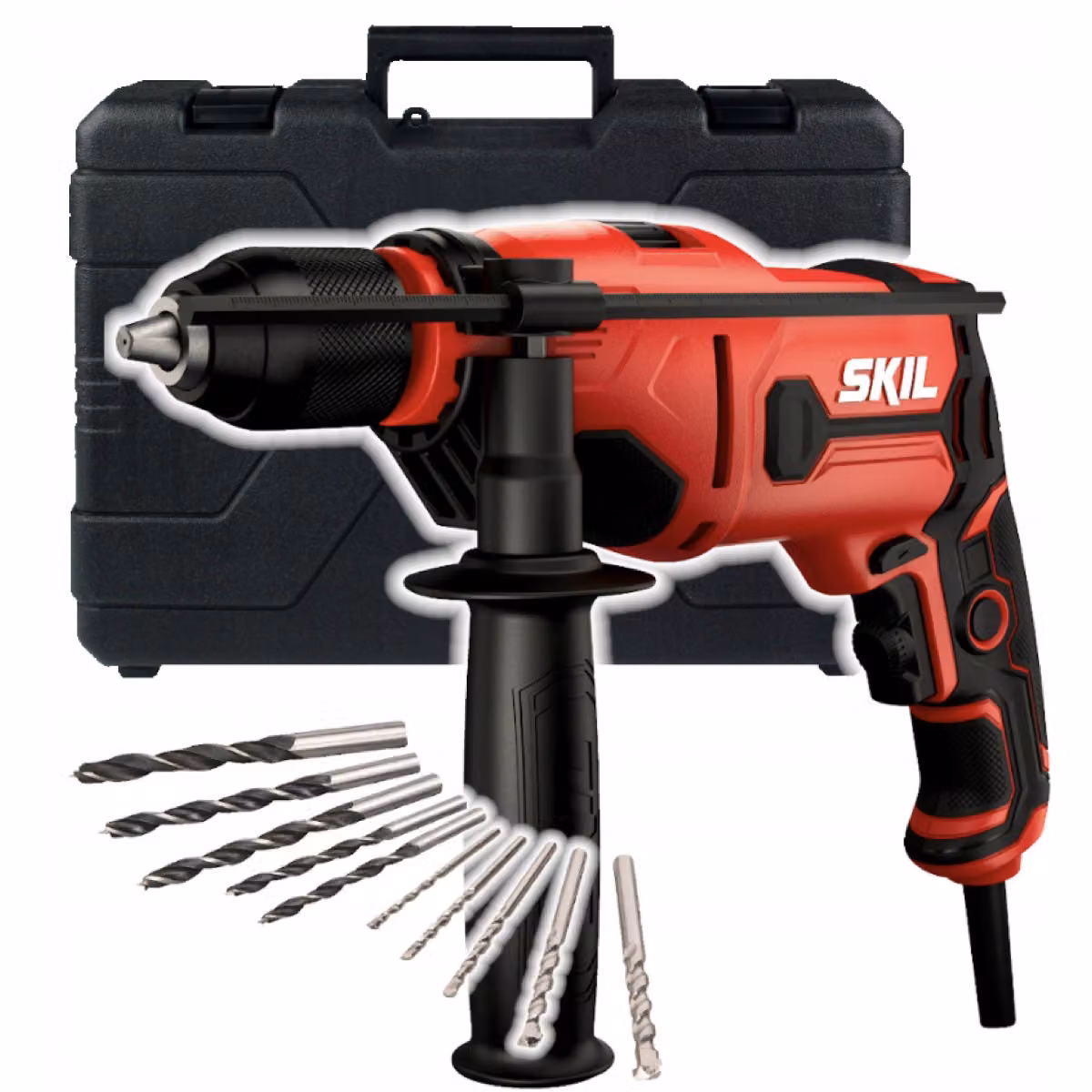 SKIL 6725GA Schlagbohrmaschine (710W,Spindelarretierung,13-mm-Metallbohrfuttern)