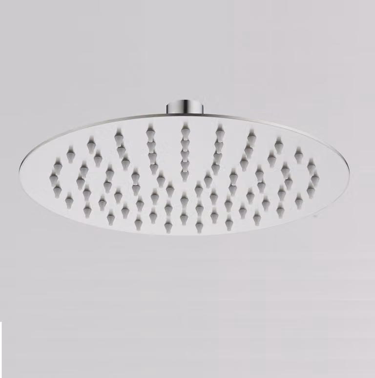 Soffione doccia ultraslim tondo acciaio inox lucido D20 cm IBIZA - Cromato