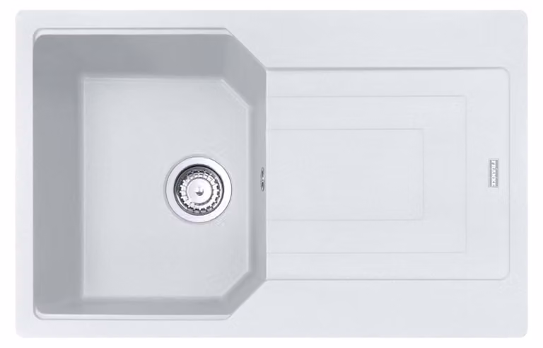 FRANKE URBAN UBG 611-78 lavello in GLACIER con selettore centrale in acciaio inox / dimensioni del foro 760 x 480 mm R15 / lavello in granito