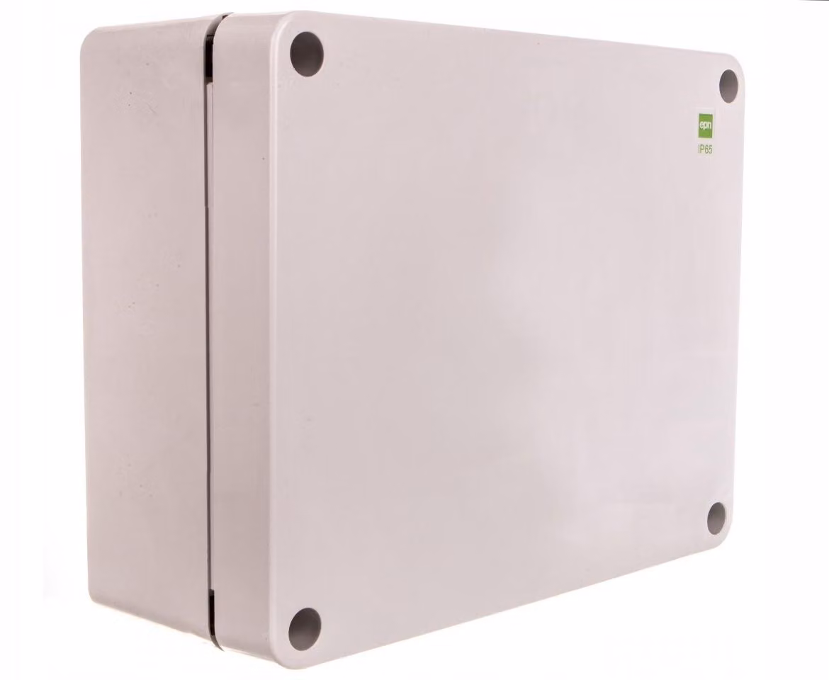Contenitore industriale IP55 IP65, vuoto, scatola di derivazione, grigio chiaro