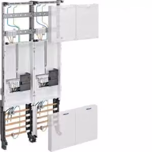 Gruppo completo, universale Z 2ZP, H=1050mm, 2 poli - Pannello contatori 2 contatori kWh 0 file ZK33W3N
