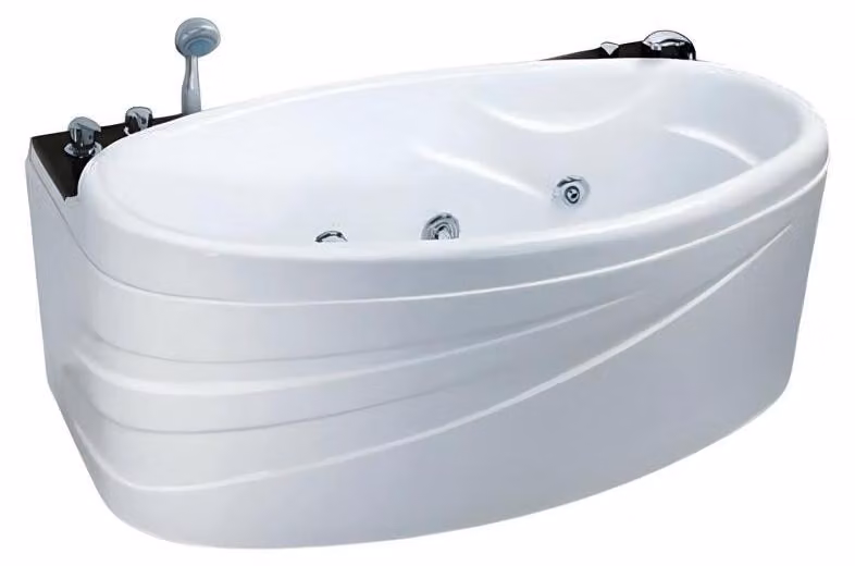 Blubberbad Whirlpool Hydromassagewanne Massagebad Luxuswanne 160x80 cm