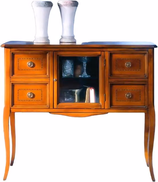Consolle classica in legno Mobili 2G con 4 cassetti e 1 porta finitura bassano L/P/H: 98 x 40 x 85 cm – 3