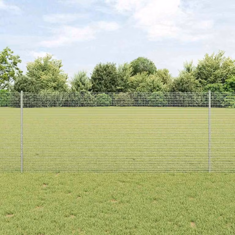 Maison Exclusive - Recinzione con Posto Argento 1 x 50 m Acciaio