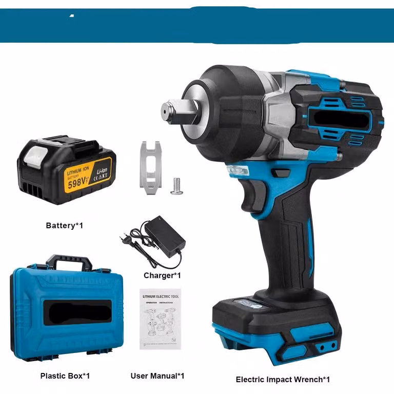 Chiave per bulloni ad impulsi - con batteria - 2800 Nm - Wireless - 18V - 1/2 pollice - Avvitatore elettrico